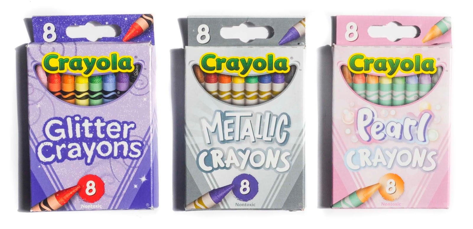 X2 Crayola Metallic Markers Shimmery Colors 8 Markers Each - Total 16
