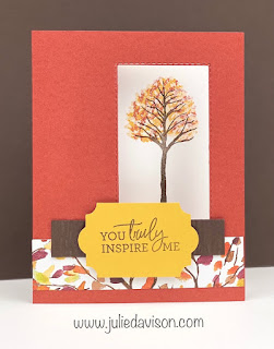 Stampin' Up! Beauty of Friendship Window Card & Thumping Technique  Card + VIDEO Tutorial ~ 2021-2022 Annual Catalog ~ www.juliedavison.com #stampinup