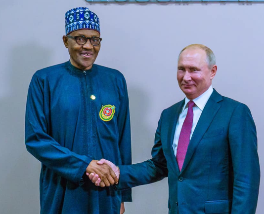 Full Text: Here's what President Buhari said at the first Russia-Africa summit in Sochi