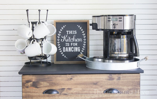 Create the perfect DIY Keurig Coffee Station with Farmhouse style