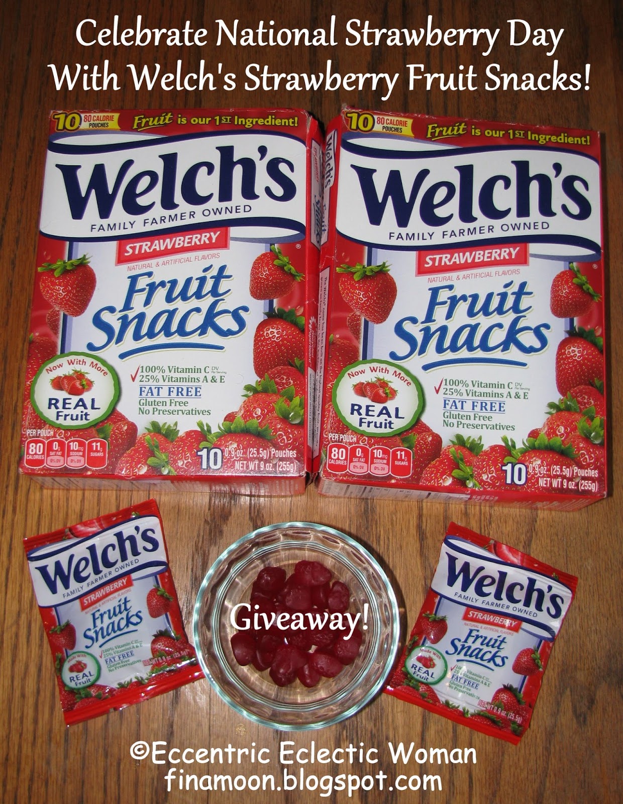 Eccentric Eclectic Woman Celebrating National Strawberry Day with