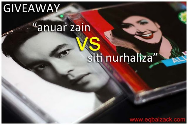 GIVEAWAY " ANUAR ZAIN vs SITI NURHALIZA"