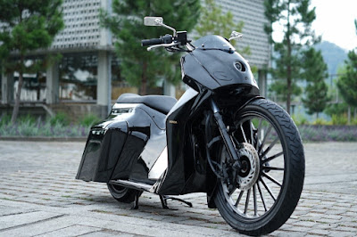 Modifikasi Honda PCX Bagger oleh Law A San Modifikasi Honda PCX Bagger oleh Law A San