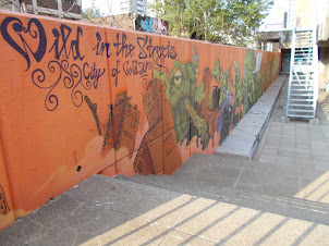 Graffiti art in Braamfontein locality of Johannesburg.