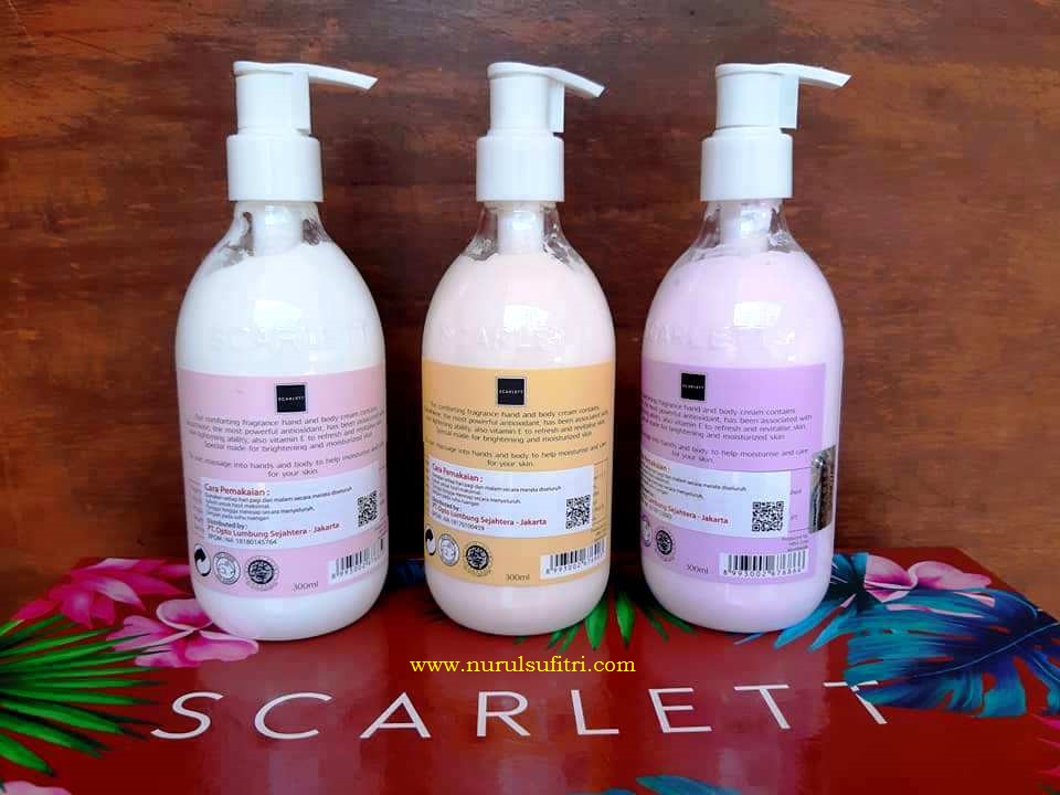 Review Scarlett Whitening Body Care Scrub Shower Lotion Nurul Sufitri Travel Lifestyle Blog Beauty