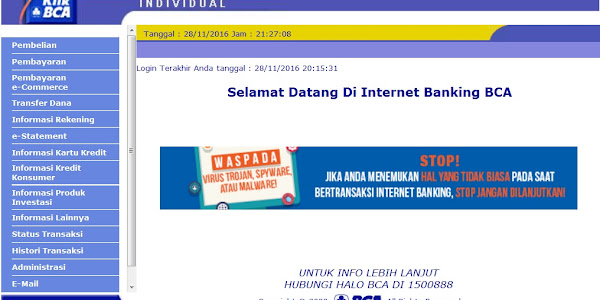 PANDUAN LENGKAP CARA MENGGUNAKAN INTERNET BANKING BCA DI KLIKBCA.COM