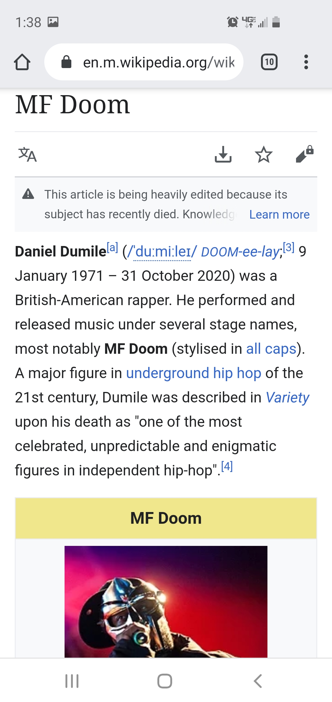 The Mindless Freaks Death of MF Doom in relation to Allen Iverson and