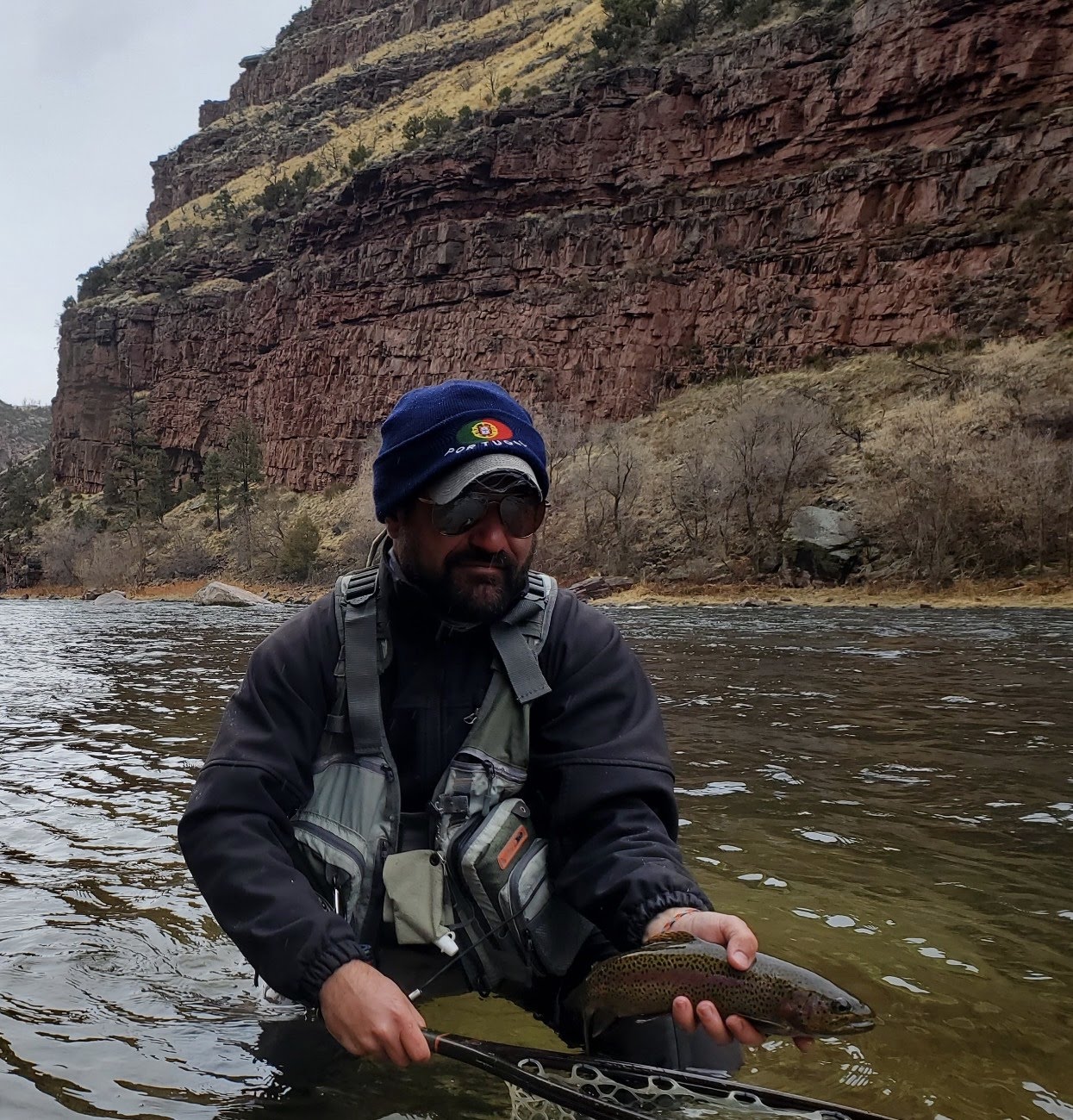 Fly Fishing the Green River near Dutch John, Utah
