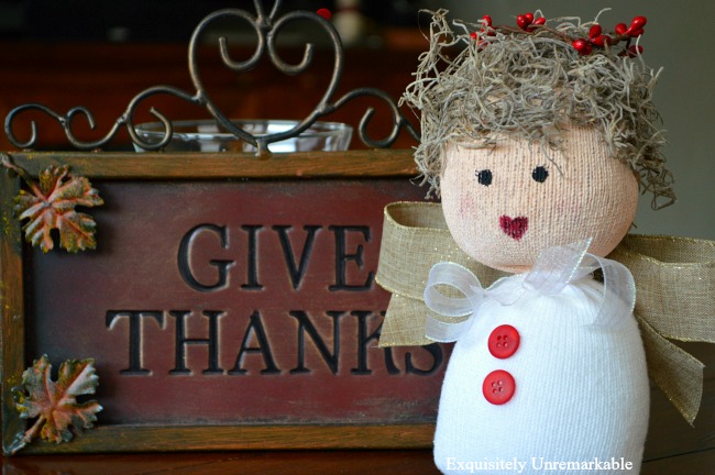 Give Thanks Sock Angel Doll