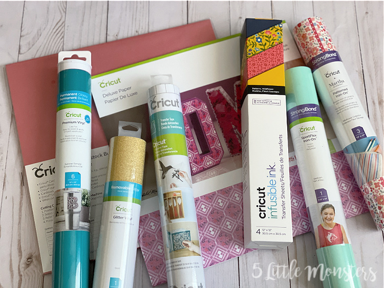 5 Little Monsters: All About Cricut Materials
