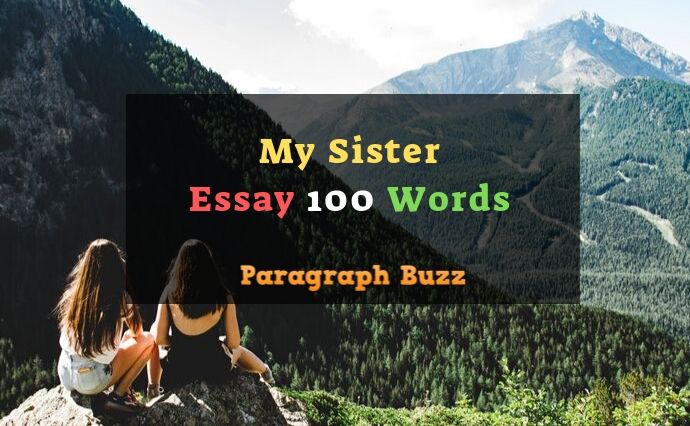 my sister essay 100 words