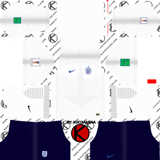 England 2018 World Cup Kit -  Dream League Soccer Kits