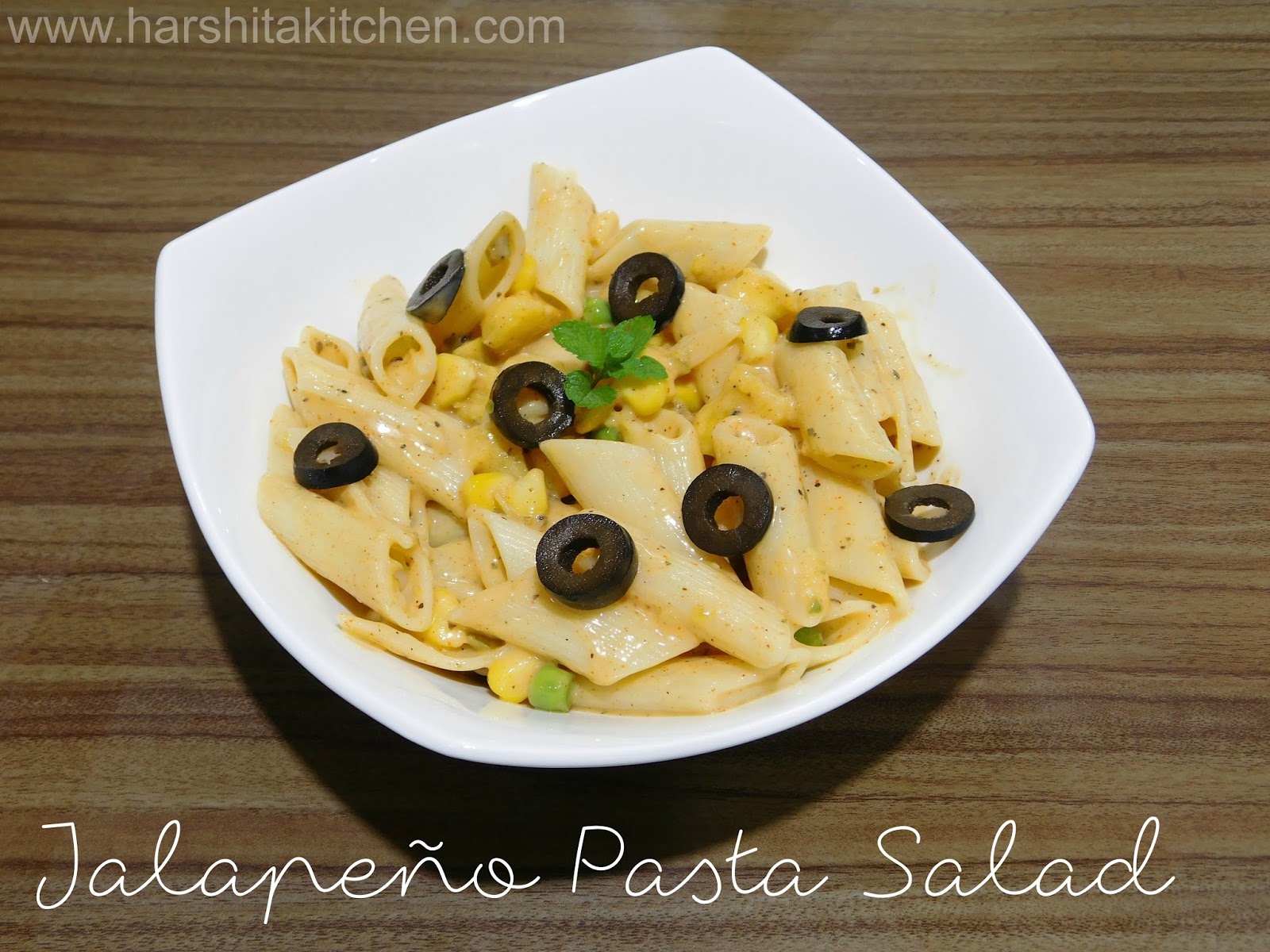 Pickled Jalapeno Pasta Salad, Easy Cold Pasta Salad Recipe Harshita's