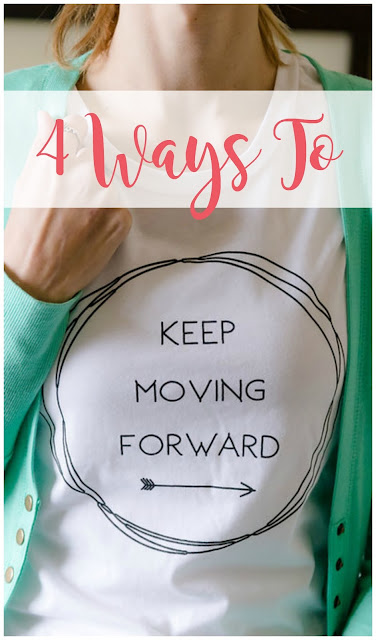 In order to progress in life, we have to keep moving forward.  Learn 4 ways to help you stay positive and on the path to your goals.