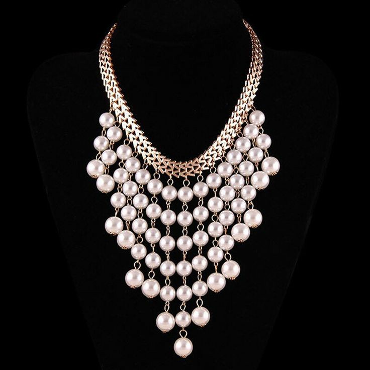 Fancy pearl necklace designs