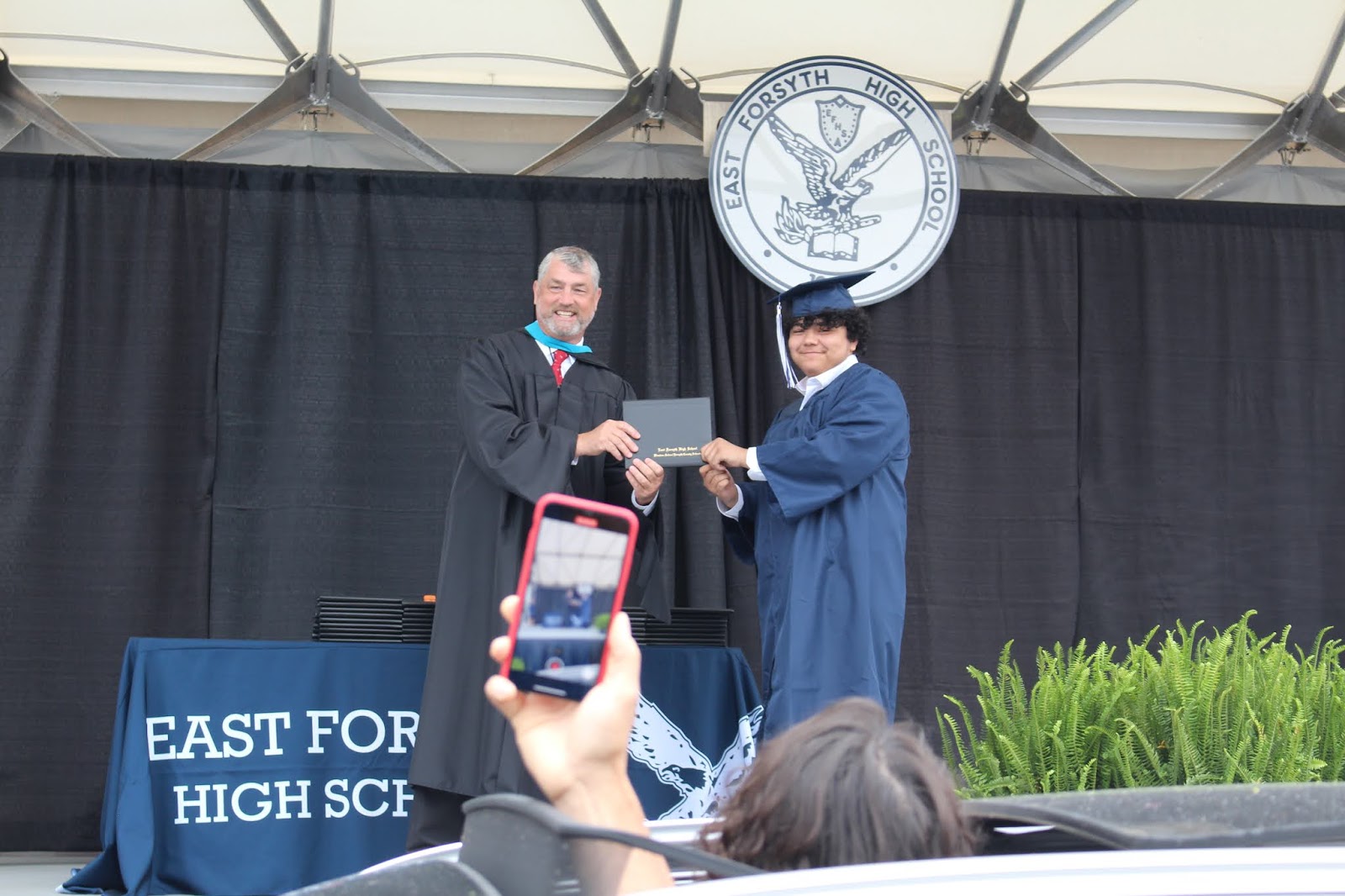 Your Permanent Record DriveThrough Graduation at East Forsyth