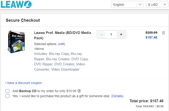 Leawo Prof. Media Coupon Discount