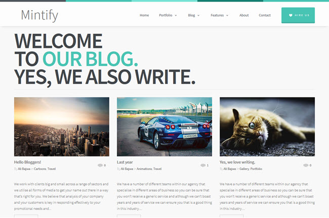 Mintify - Magazine Blogger Template Mintify - Magazine Blogger Template