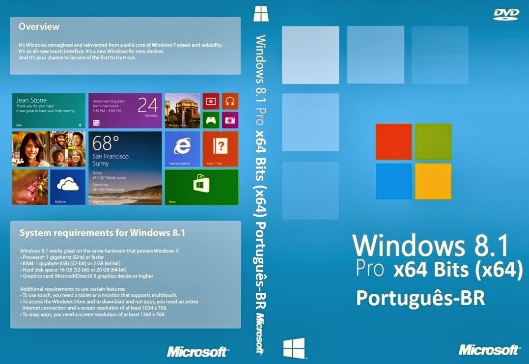 Available for Download Baixar Windows 8.1 PRO x64 Bits PortuguêsBR
