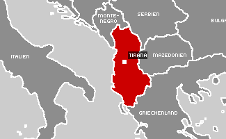 Hauptstadt Albanien Karte