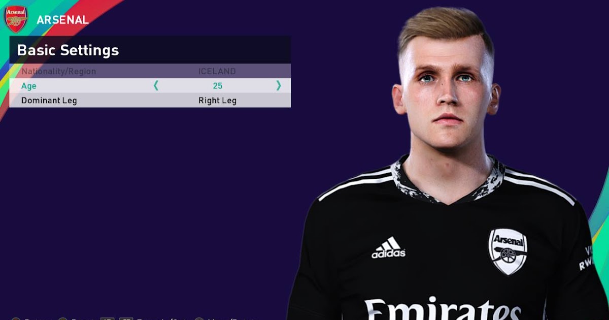Pes 2021 Faces Runar Alex Runarsson By Rachmad Abs Pesnewupdate Com Free Download Latest Pro Evolution Soccer Patch Updates