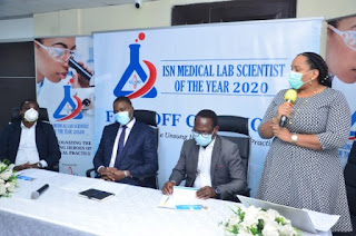 ISN Medical Lab Scientist of the year award flag off