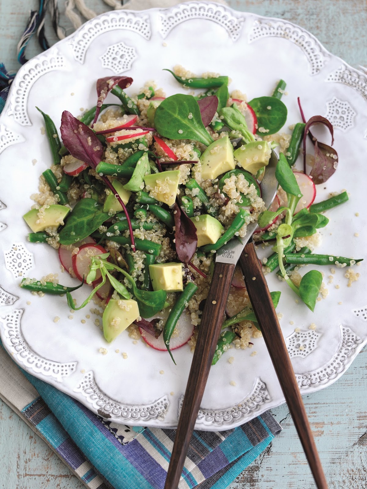Avocado, Quinoa And Radish Salad Claire Justine