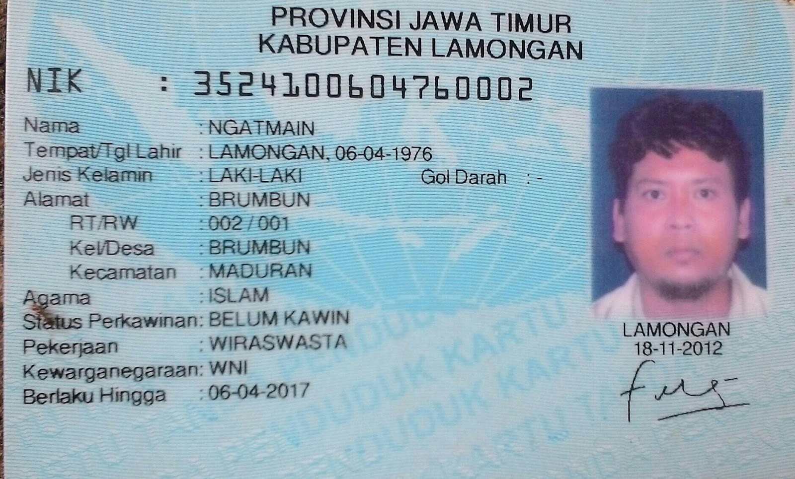 Contoh E Ktp Seumur Hidup - Hot Press New York City