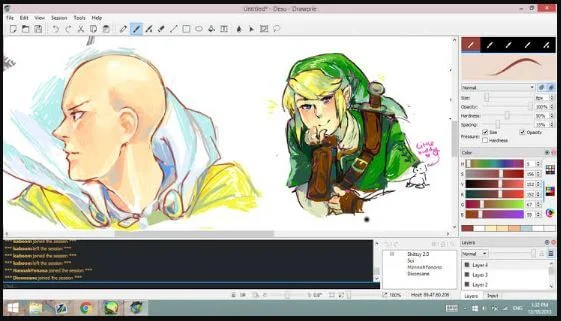 برنامج رسام تعاونى واستضافة جلسات الرسم Drawpile أحدث إصدار