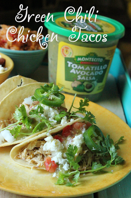 Recipe: Slow Cooker Green Chili Chicken Tacos #ChooseSmart #Shop