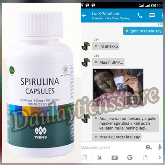 KANDUNGAN SPIRULINA TIENS NUTRISI HERBAL DAULAY TIENS STORE