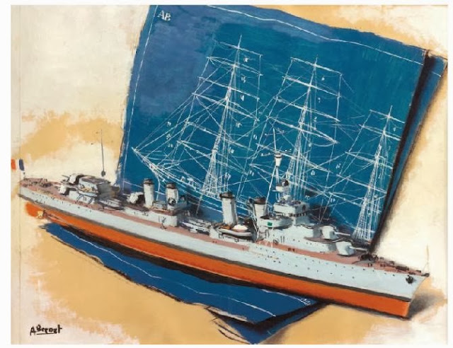 Affiche D'exposition Albert Brenet - Musée De La Marine - 41x60cm - 1991