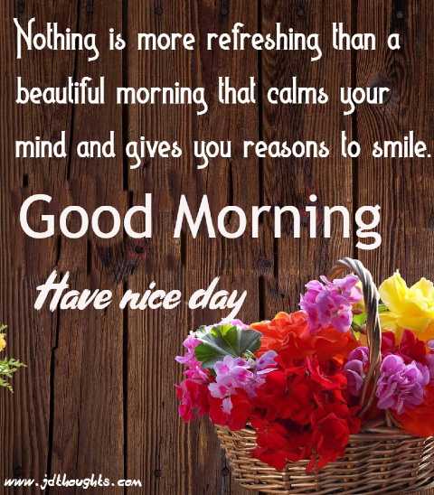 Get Smile Good Morning Have A Nice Day Quotes PNG