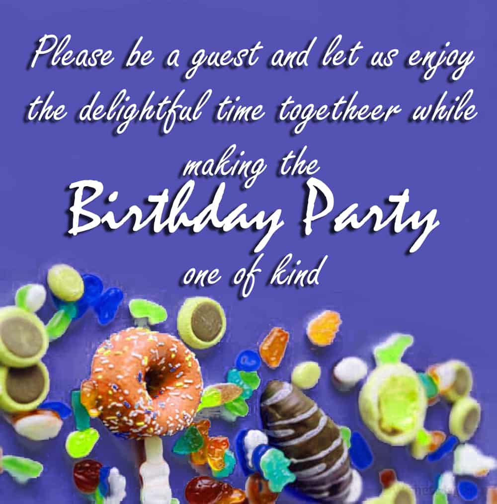 Birthday Invitation Message