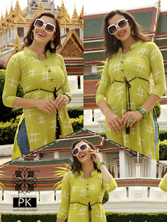 Aradhna PK Liva Rayon casual wear kurtis catalog wholesale