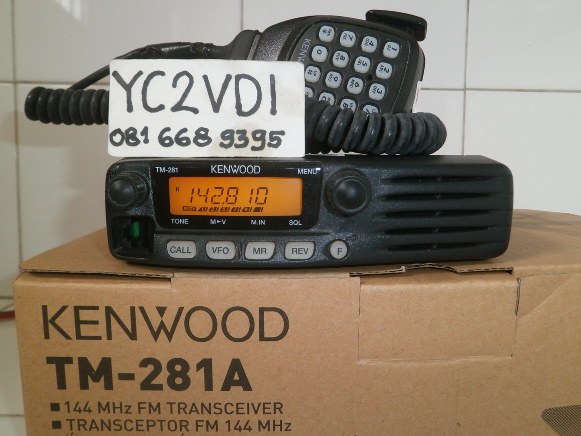 Sinar Agung ( Y C 2 V D I ) RIG KENWOOD TM 281 A LENGKAP DUS
