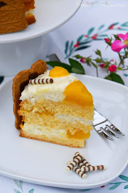 Naked Cake mit Mango Maracuja Pudding &amp; Spekulatius