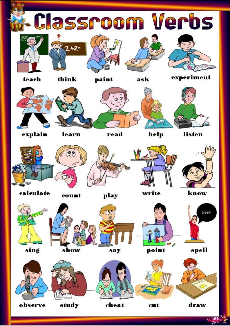 precaution-safety-at-workplace-classroom-verbs