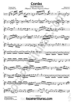  Czardas Sheet Music for Trumpet and Flugelhorn Classical Music Score