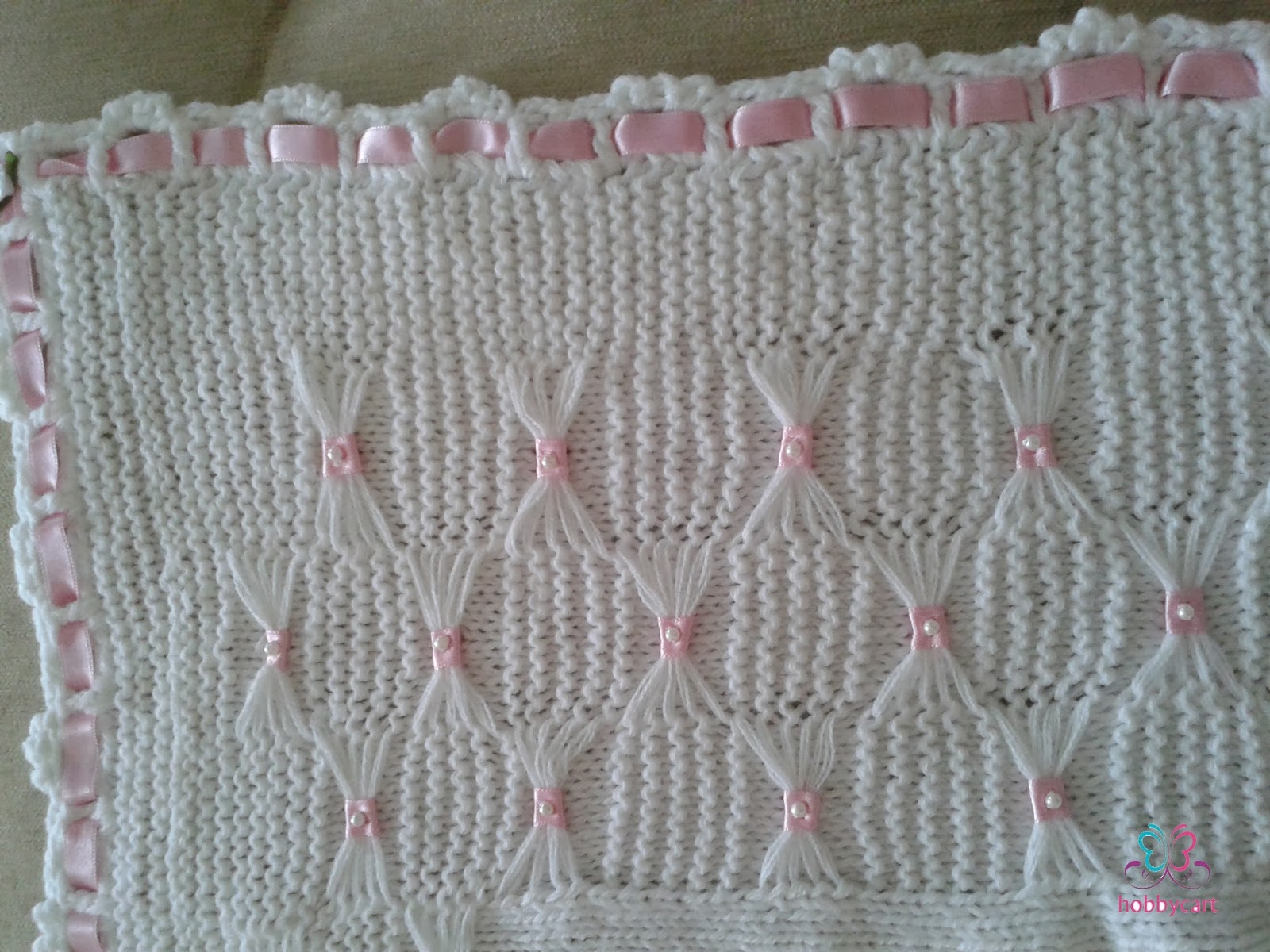 Hobi sepeti&hellip; Örgü bebek battaniyesi