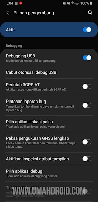 Mengaktifkan USB Debugging Samsung