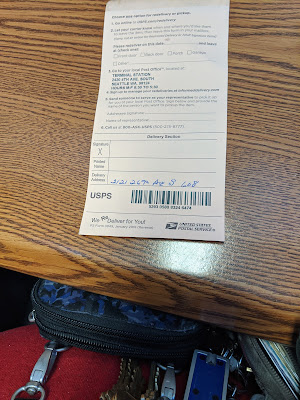 The back. When I invoked the "Ask a human:" algorithm, I learned I need both  a url and the bar code number to go online and solve delivery options.