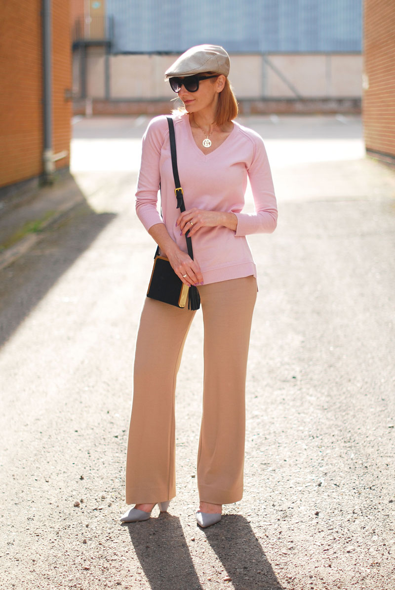 Polka Dot Top + Black Pants - Loverly Grey