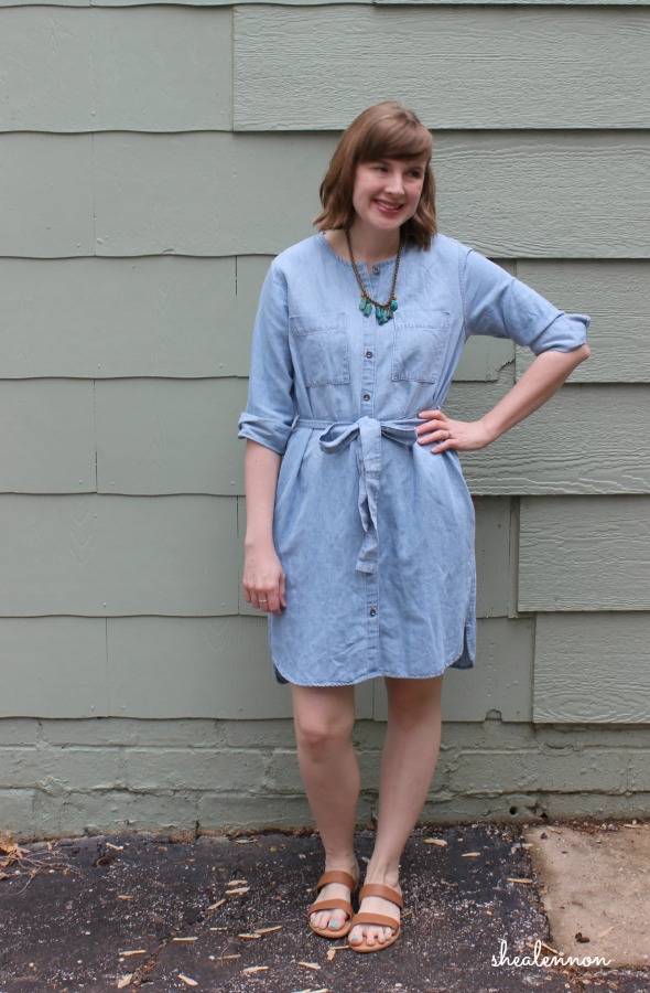 chambray shirtdress simple for spring | www.shealennon.com