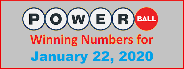 PowerBall Winning Numbers for Wednesday, January 22, 2020