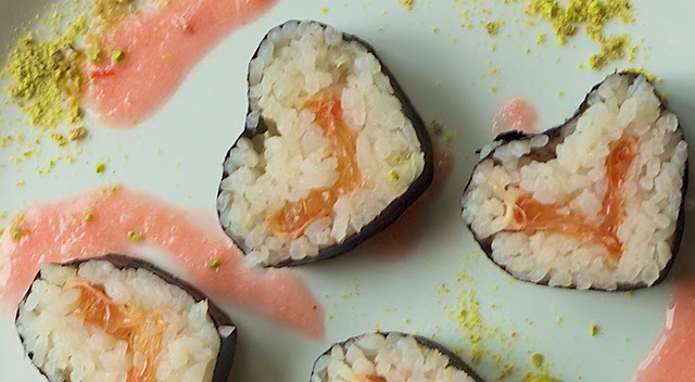 Especial San Valentin parte I sushi de corazones paso 0