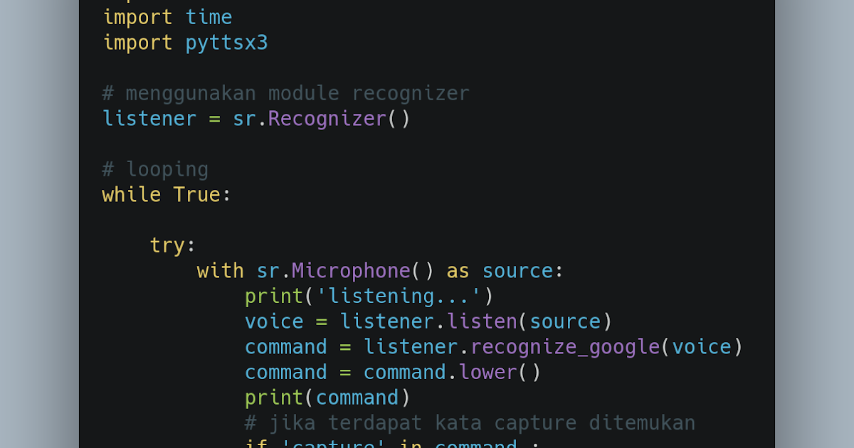 Membuat voice recognition dengan python - Secure Instrument