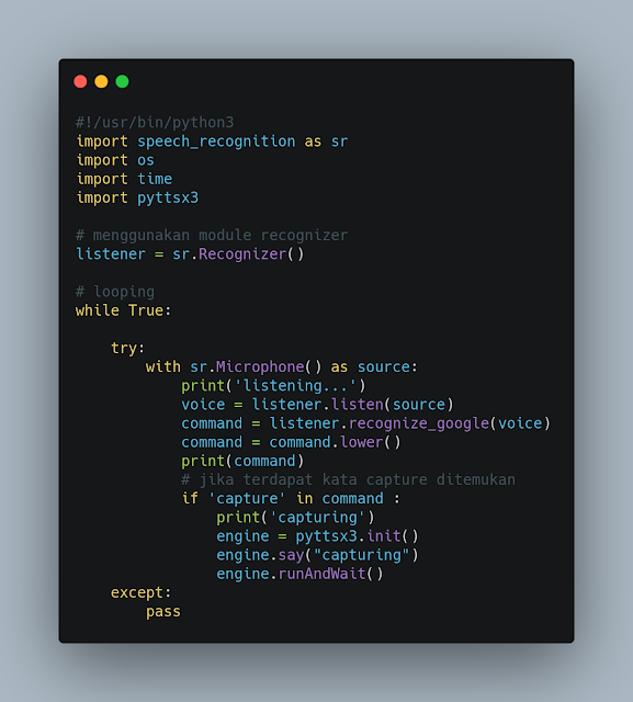 Membuat voice recognition dengan python - Secure Instrument
