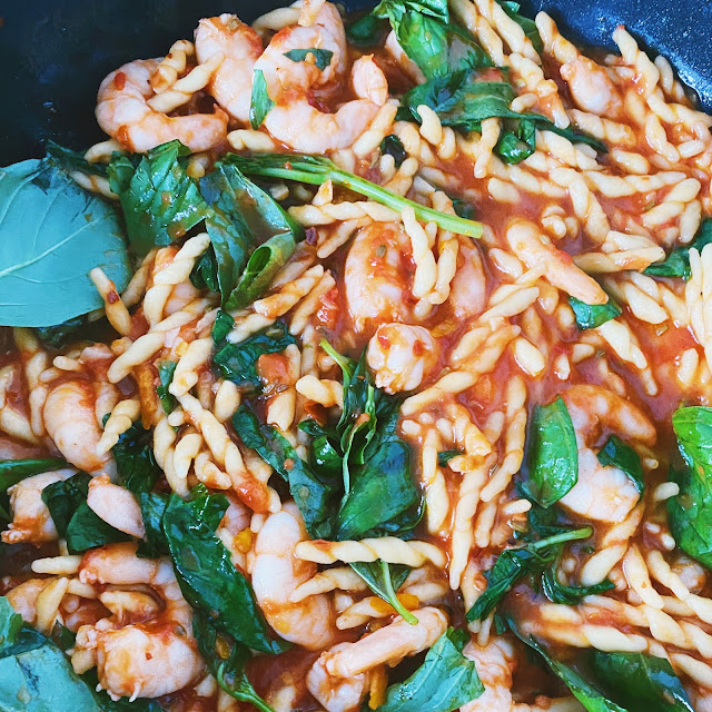 Stella's Wardrobe OTTOLENGHI'S PASTA WITH PRAWNS, TOMATO & MARINATED FETA