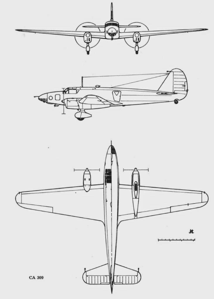 Italian Aircraft of WWII Caproni Bergamaschi Ca 306/Ca 309